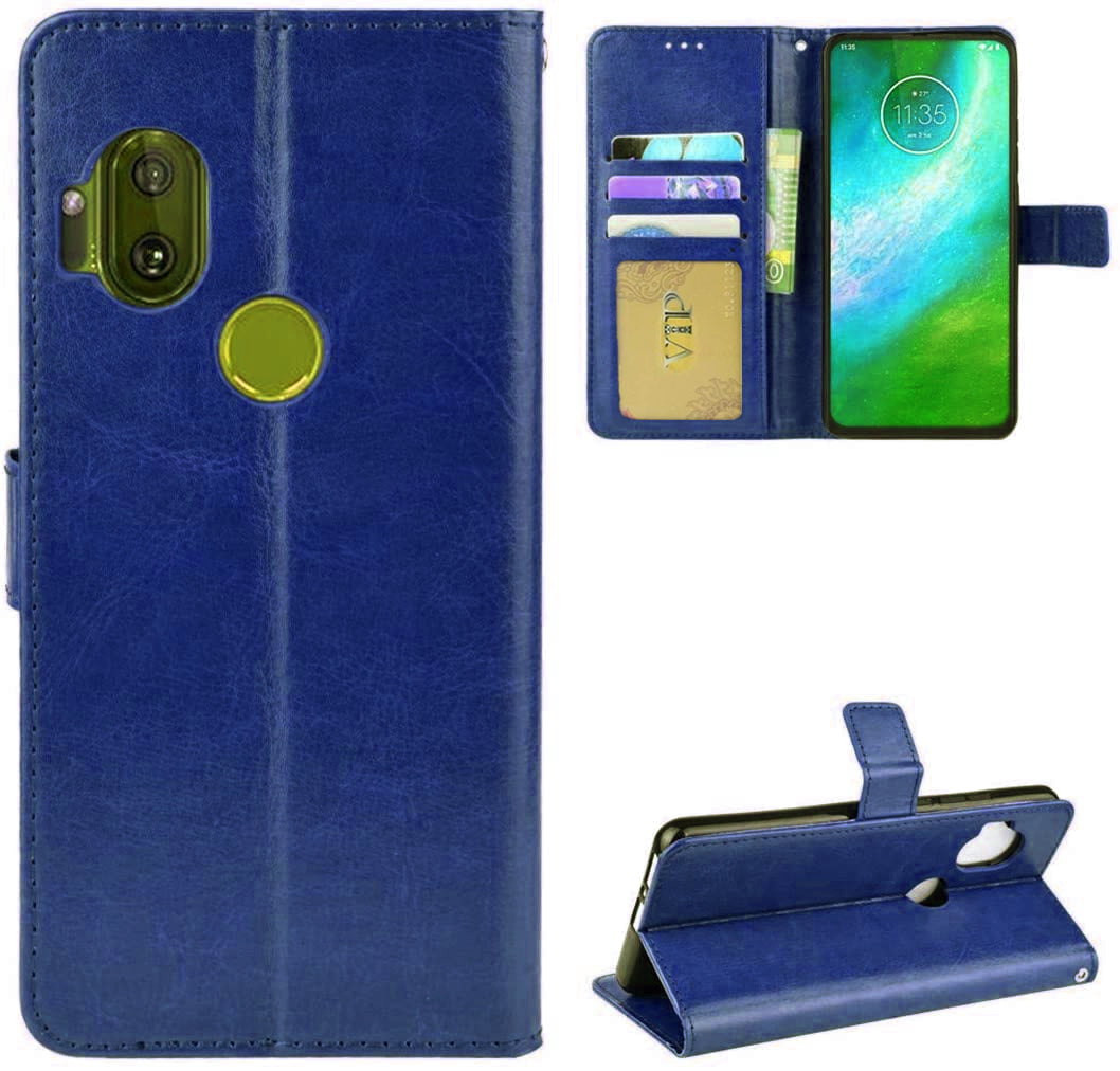 Leather Folio Wallet Case for Motorola Moto One Hyper Leather Folio Wallet Case for Motorola Moto One Hyper
